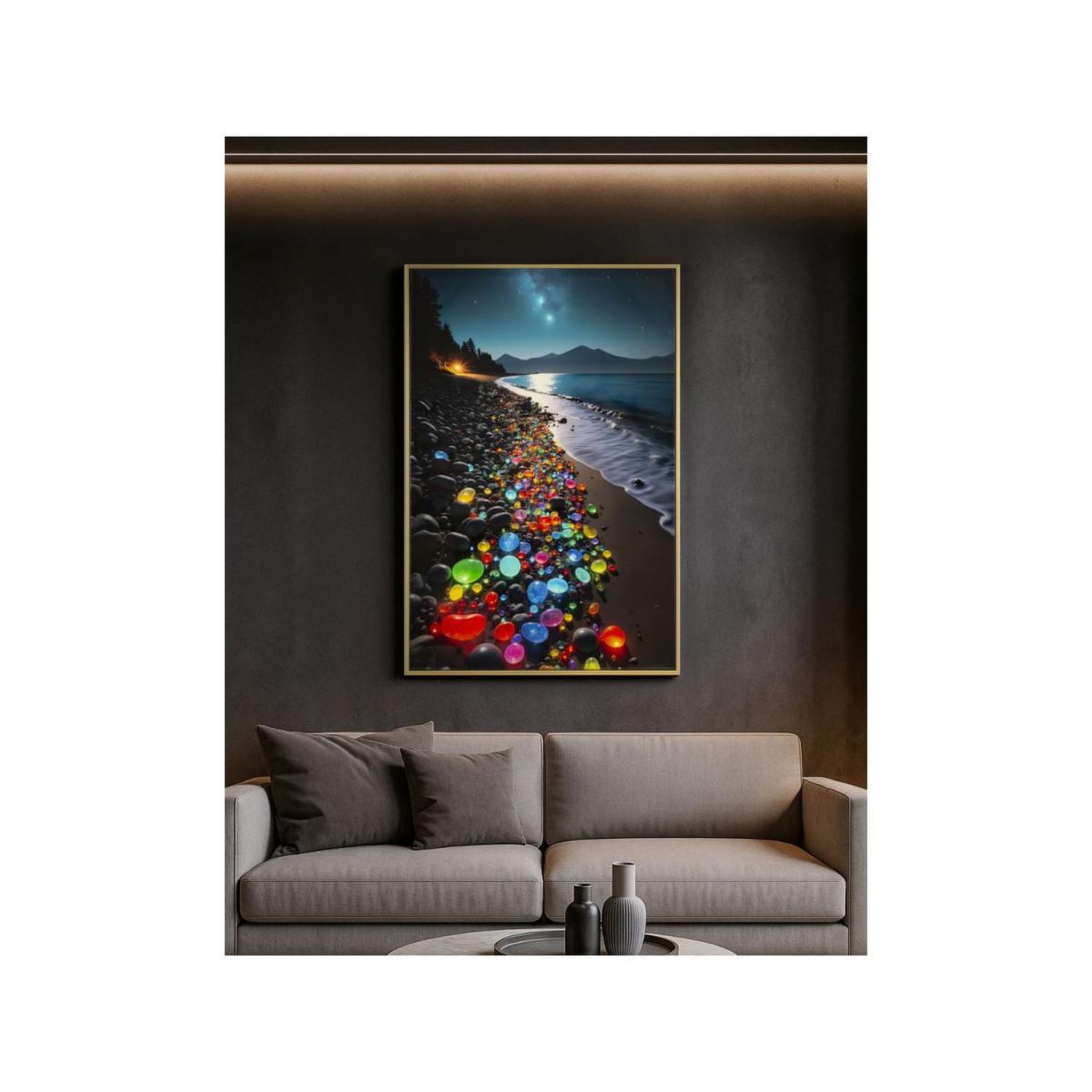 Voir la diapositive 5 : Paris Prix Tableau imprimé  colors ii  60x90cm multicolore