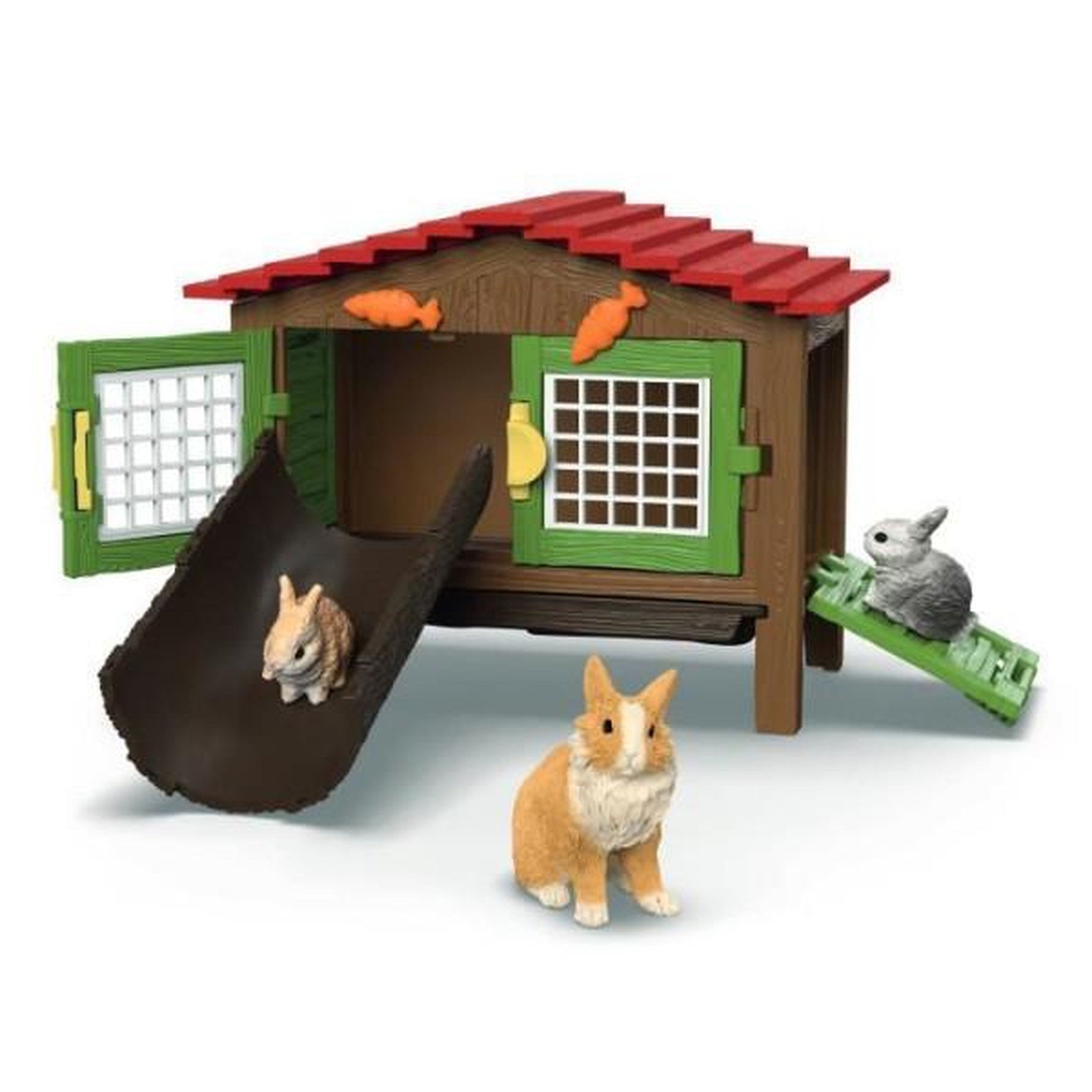 Voir la diapositive 2 : Schleich Coffret Clapier a Lapins, SCHLEICH 42728 Farm World, Des 4 ans