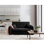 Voir la diapositive 3 : BEST MOBILIER Michelle - canapé droit 3 places convertible avec coffre en velours