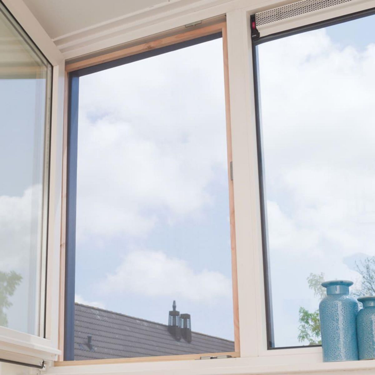 NATURE Nature Moustiquaire 1x3 m Fibre de verre Noir