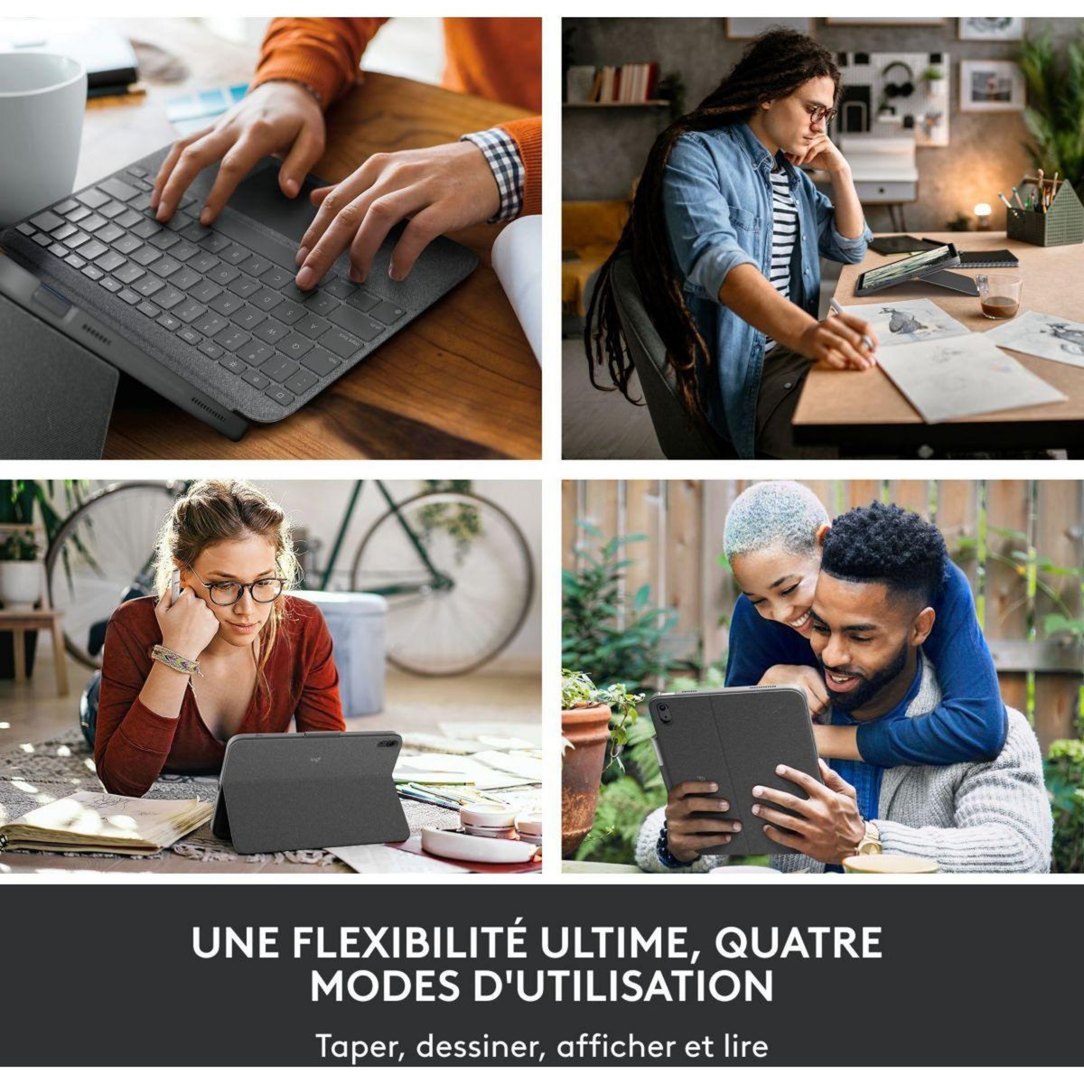 Logitech Etui Etui Combo Touch iPad 10eme gen 10.9, iPad A16 (2025)