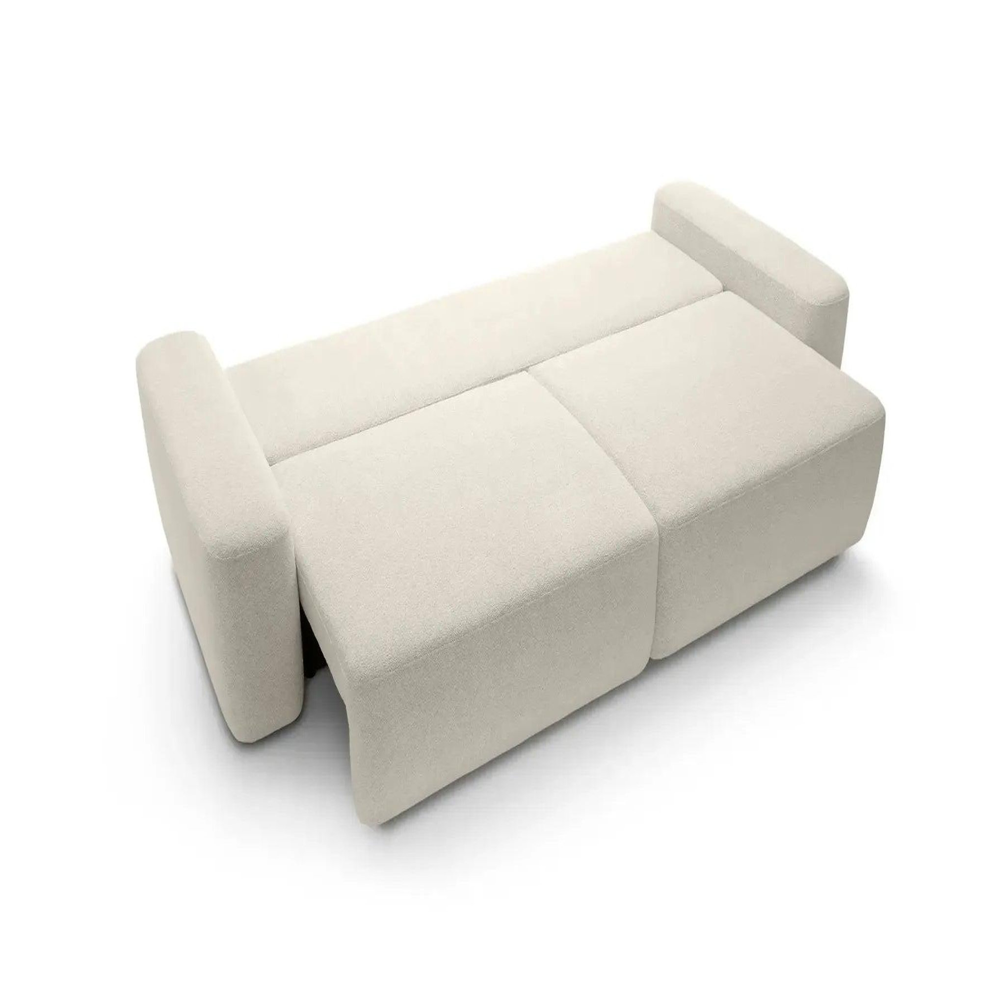 Voir la diapositive 5 : CASANOVA PARIS Ivy - canapé droit convertible coffre tissu chiné