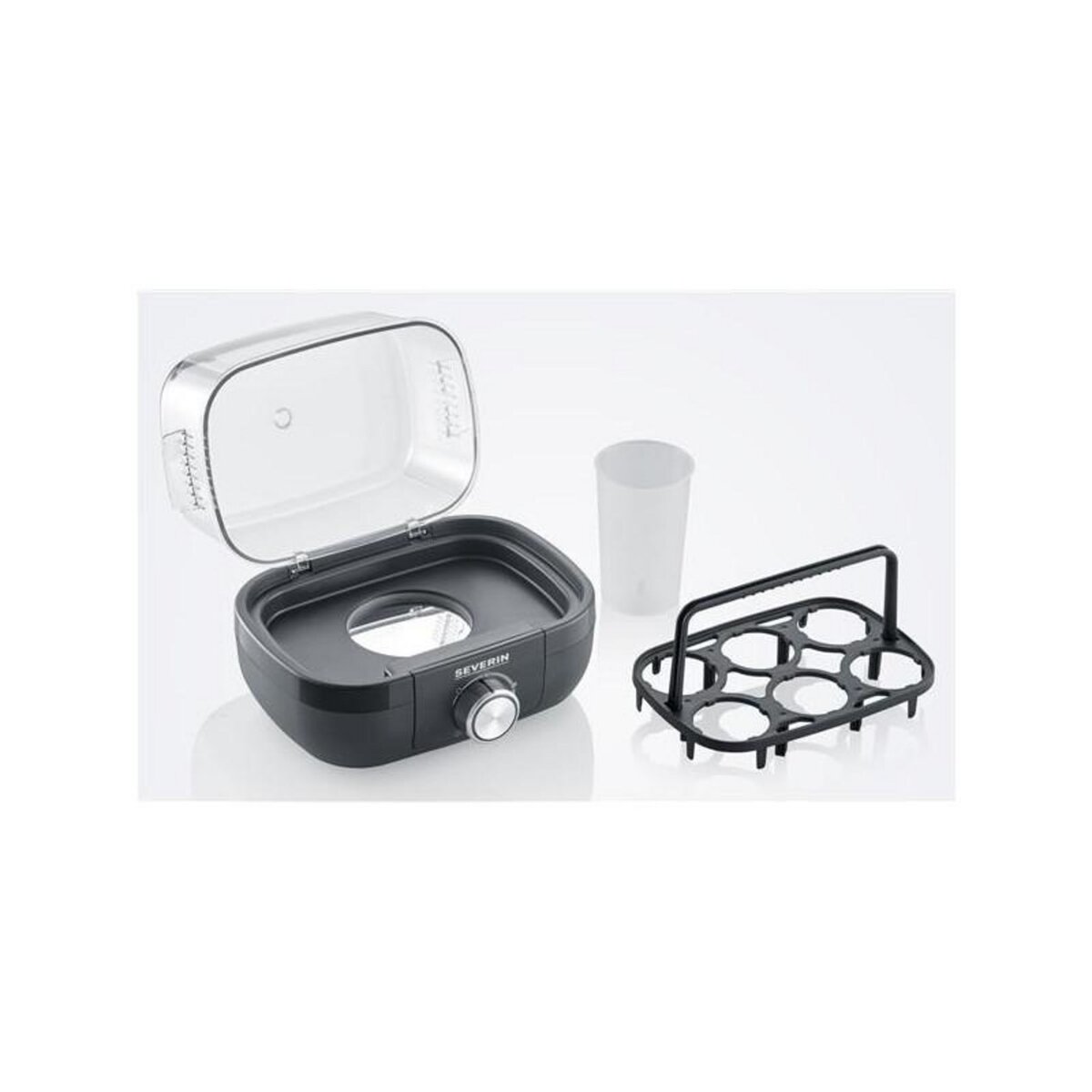 SEVERIN CUISEUR A ŒUFS 1 A 6 ŒUFS 3MODES COUVERCLE NOIR SEVERIN - 3166