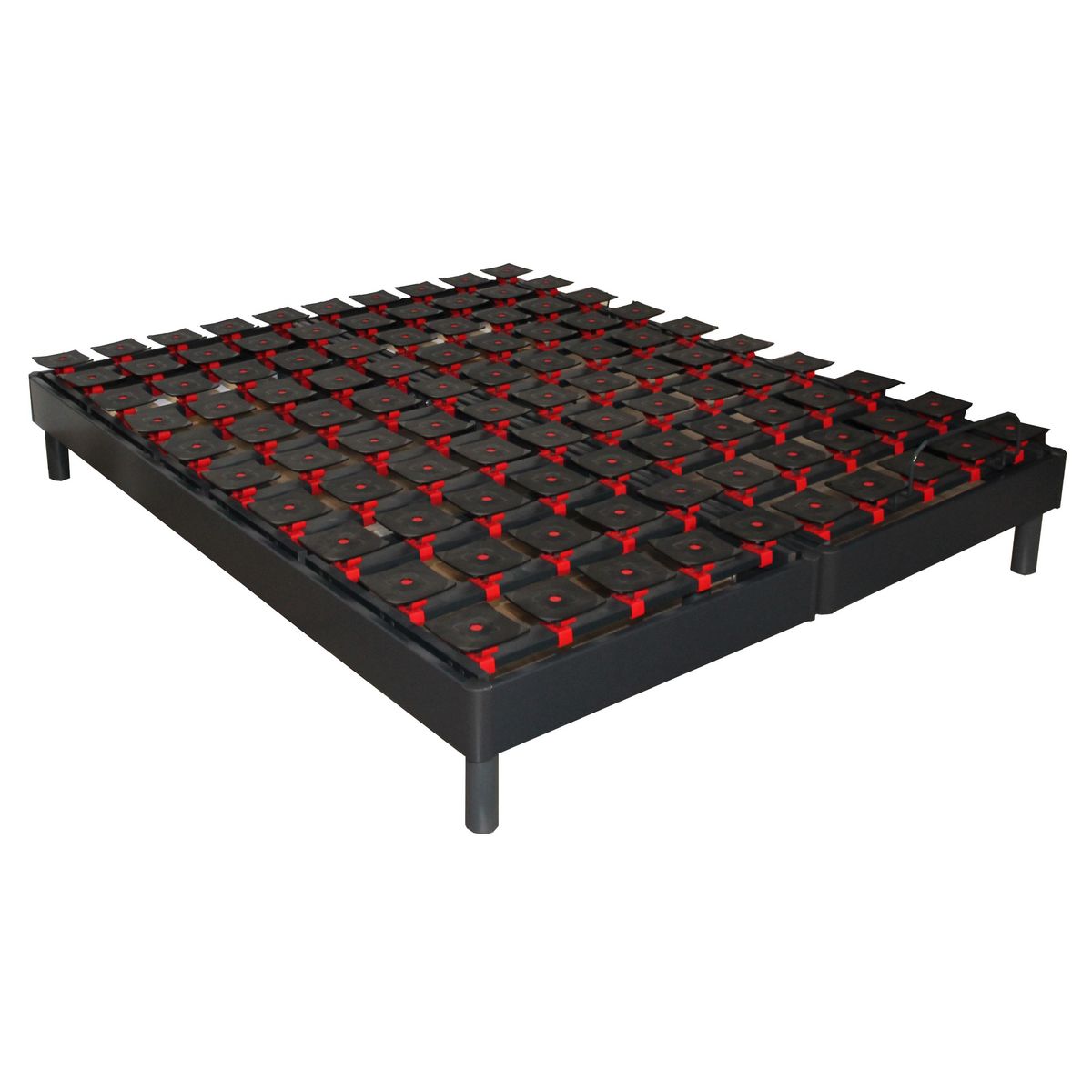 Ensemble TPR tous plots réglables + Matelas Mousse 2x80x200 cm MEMORYLUX