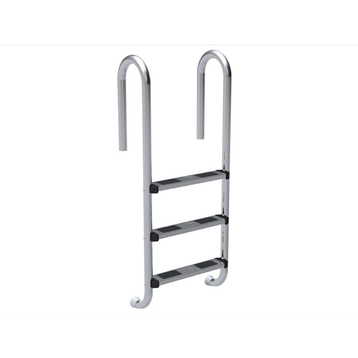 Habitat et Jardin Echelle de piscine en acier inoxydable - 3 marches