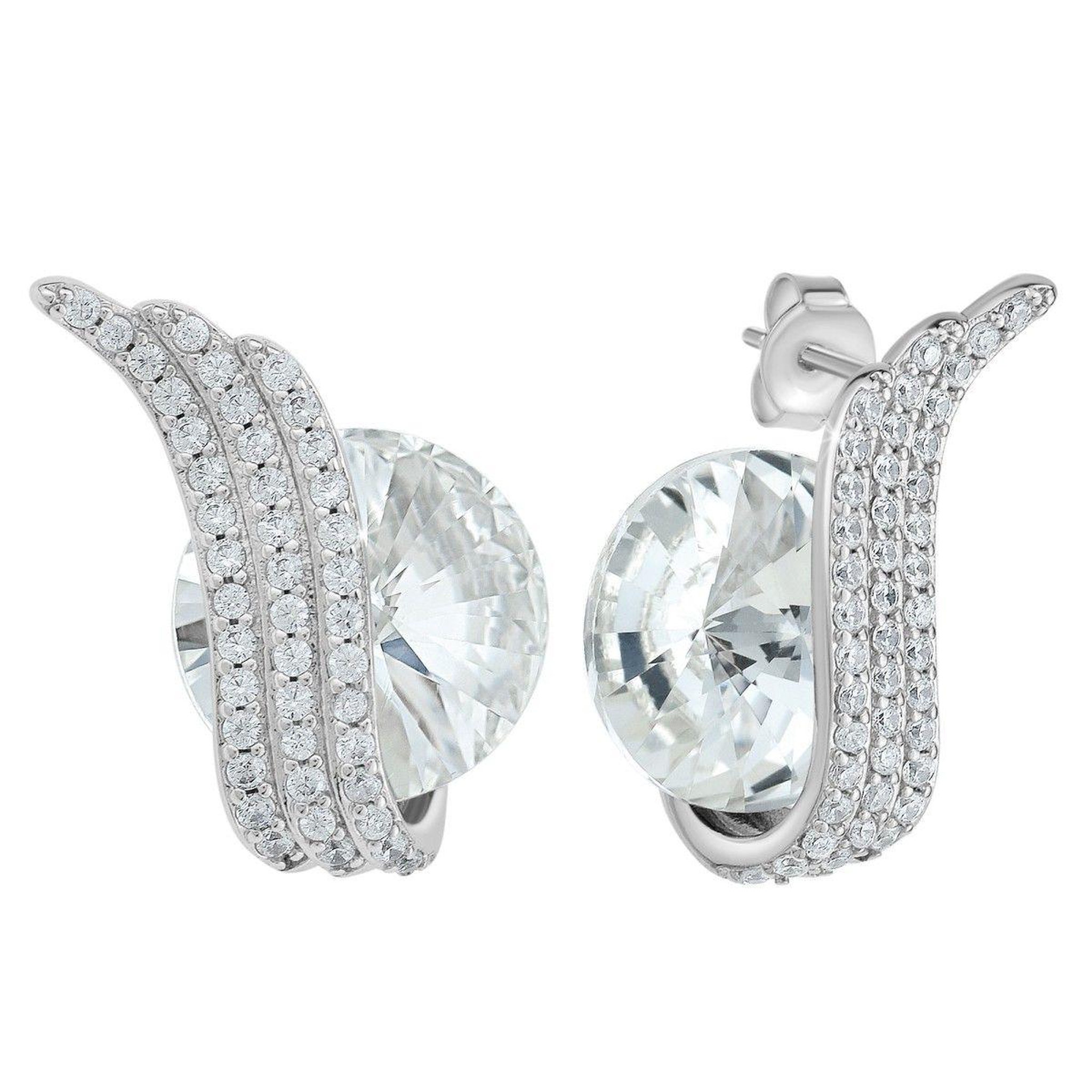 SC CRYSTAL Boucles d'oreilles ornées de Cristaux scintillants par SC Crystal