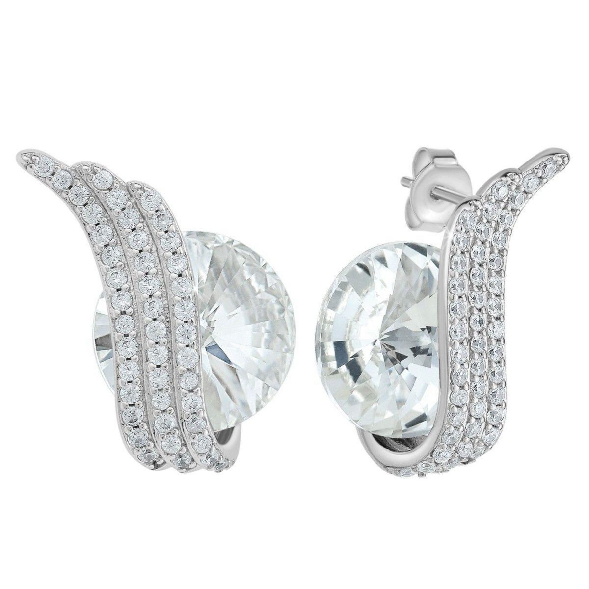 SC CRYSTAL Boucles d'oreilles ornées de Cristaux scintillants par SC Crystal