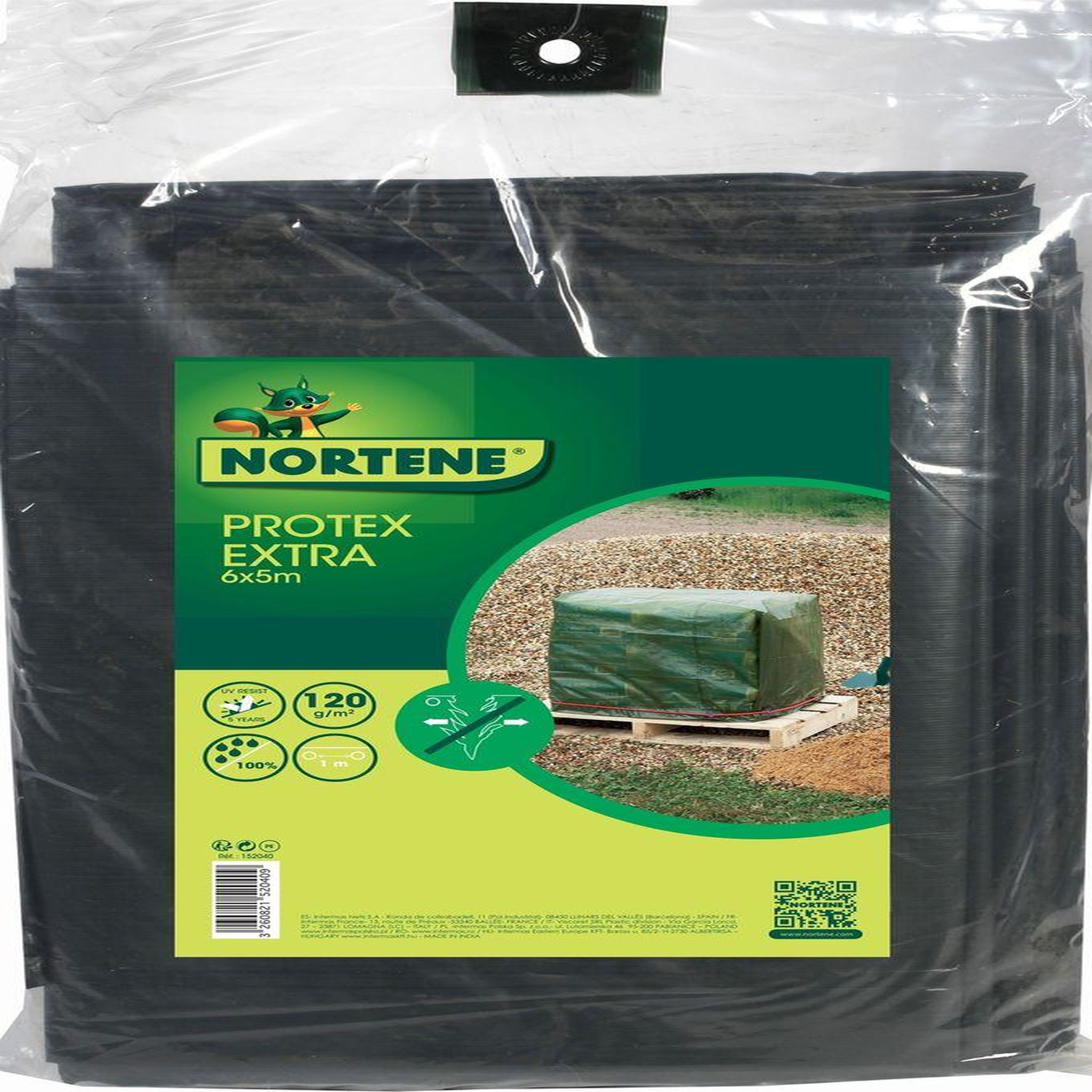Nortene Bâche de protection très résistante  Protex Extra  - 6 x 5 m