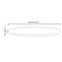 Voir la diapositive 6 : VIDAXL Dessus de table Blanc Ø80x2,5 cm Bois de pin massif