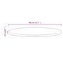 Voir la diapositive 6 : VIDAXL Dessus de table Blanc Ø80x2,5 cm Bois de pin massif