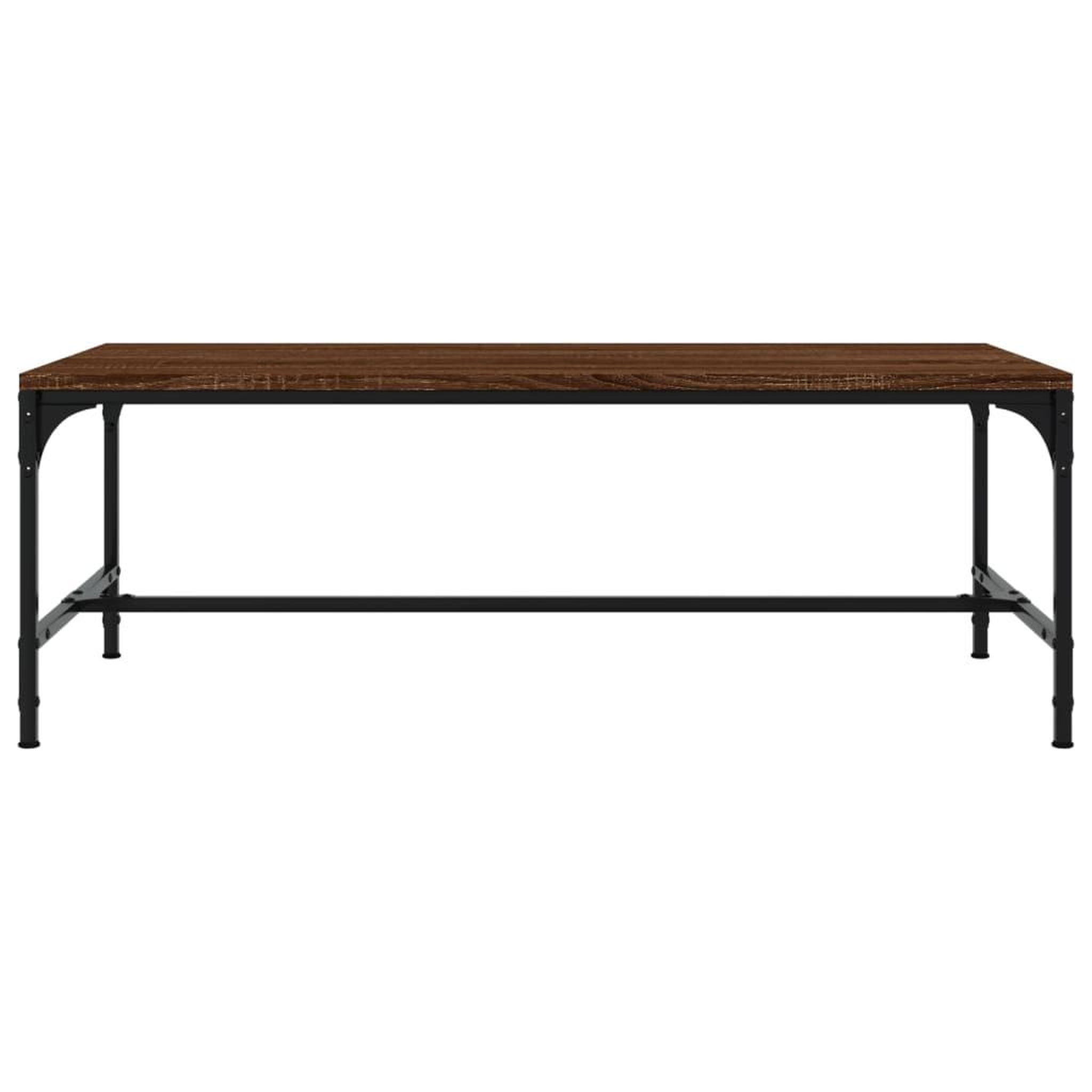 Voir la diapositive 4 : VIDAXL Table basse Chene marron 100x50x35 cm Bois d'ingenierie