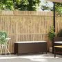 Voir la diapositive 2 : VIDAXL Banc de jardin avec coussin gris 110x30x40,5 cm resine tressee