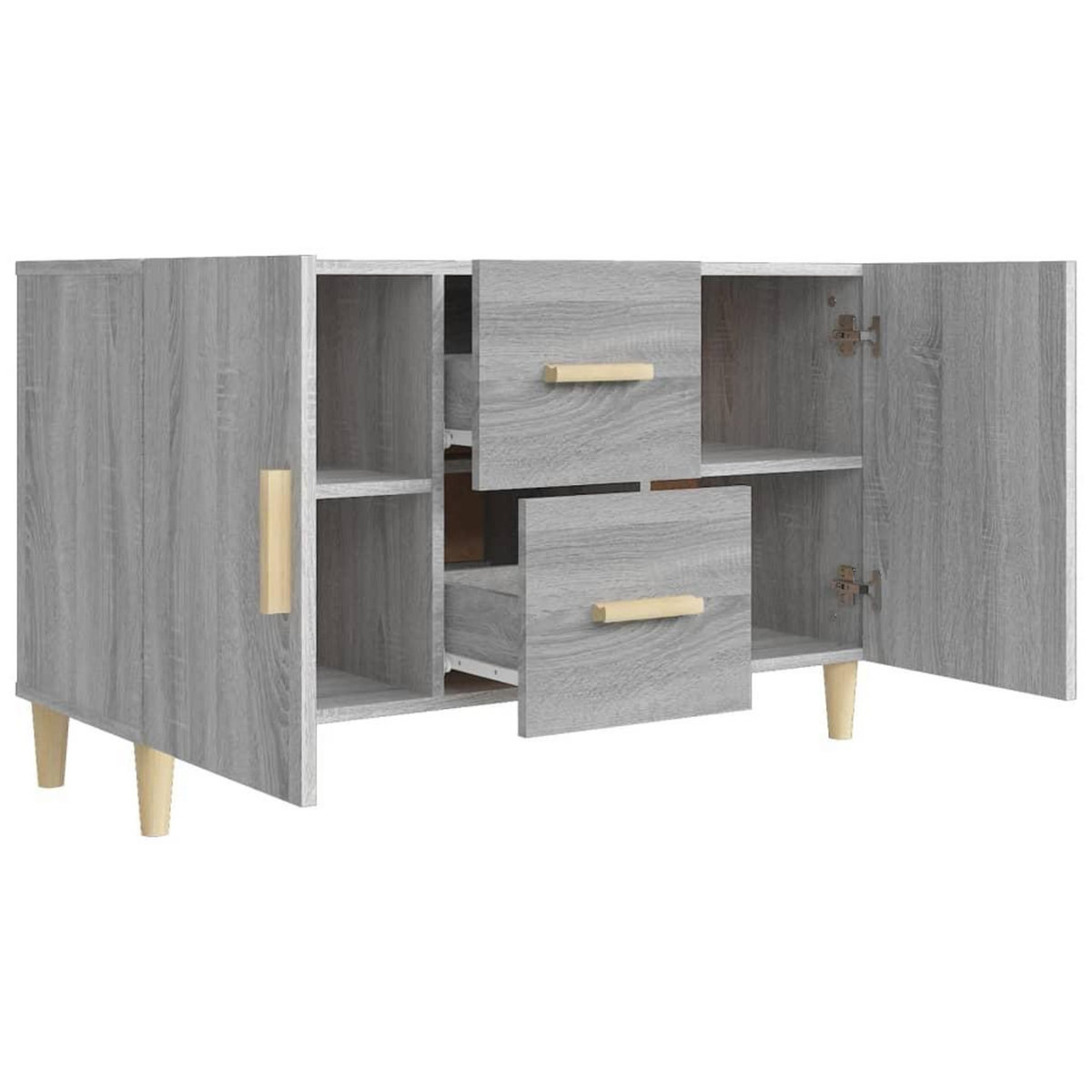 VIDAXL Buffet sonoma gris 100x36x60 cm bois d'ingenierie