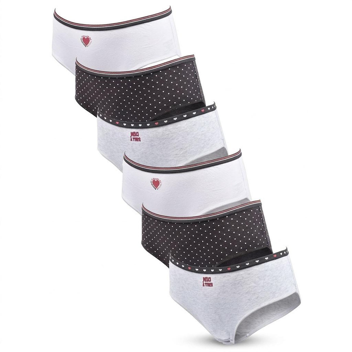 OZABI OZABI Pack Culottes Fille Coton - Lot de 6