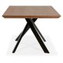 Voir la diapositive 3 : Paris Prix Table à Manger en Bois  Laby  200cm Noyer & Noir