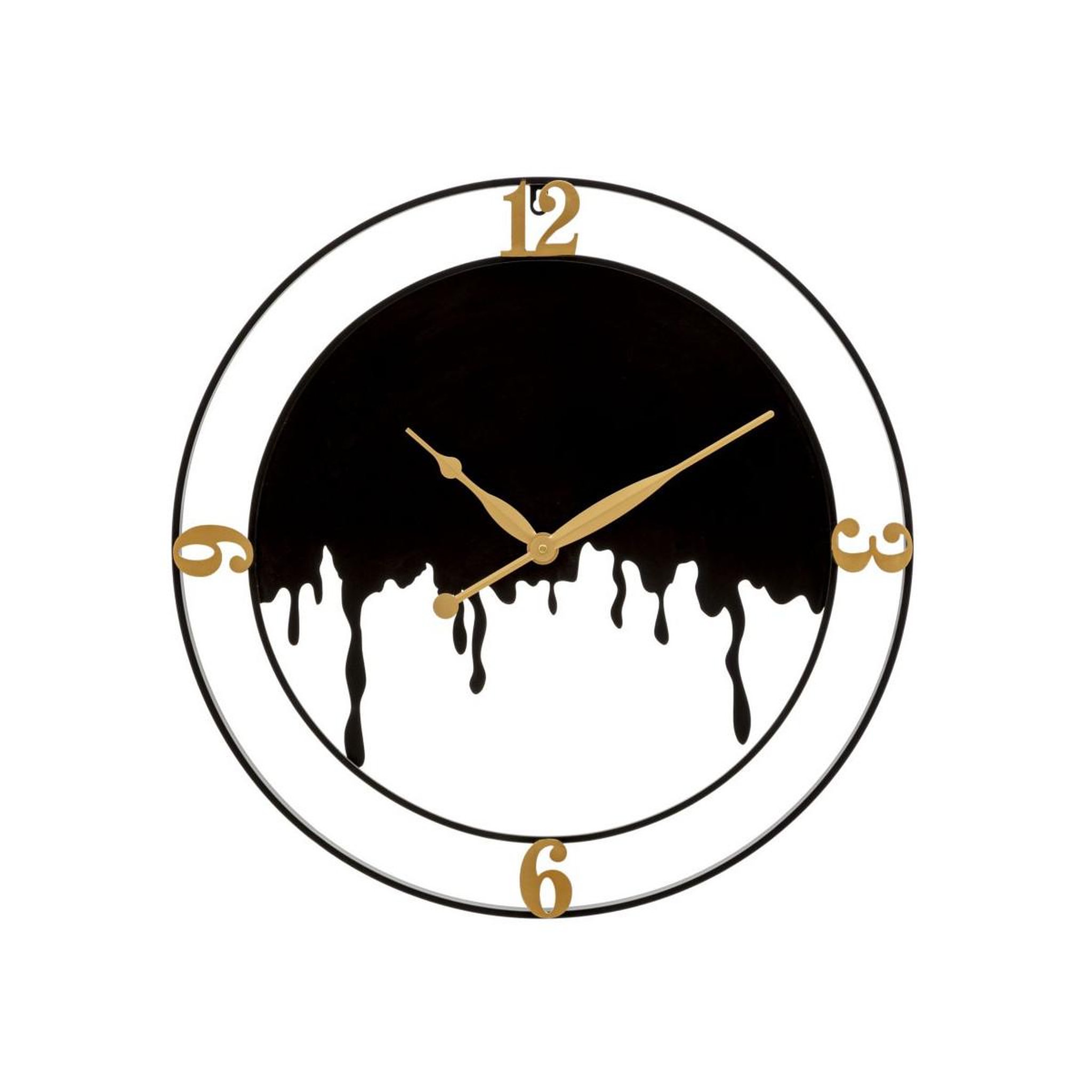 Paris Prix Horloge murale en métal  splash  66cm noir