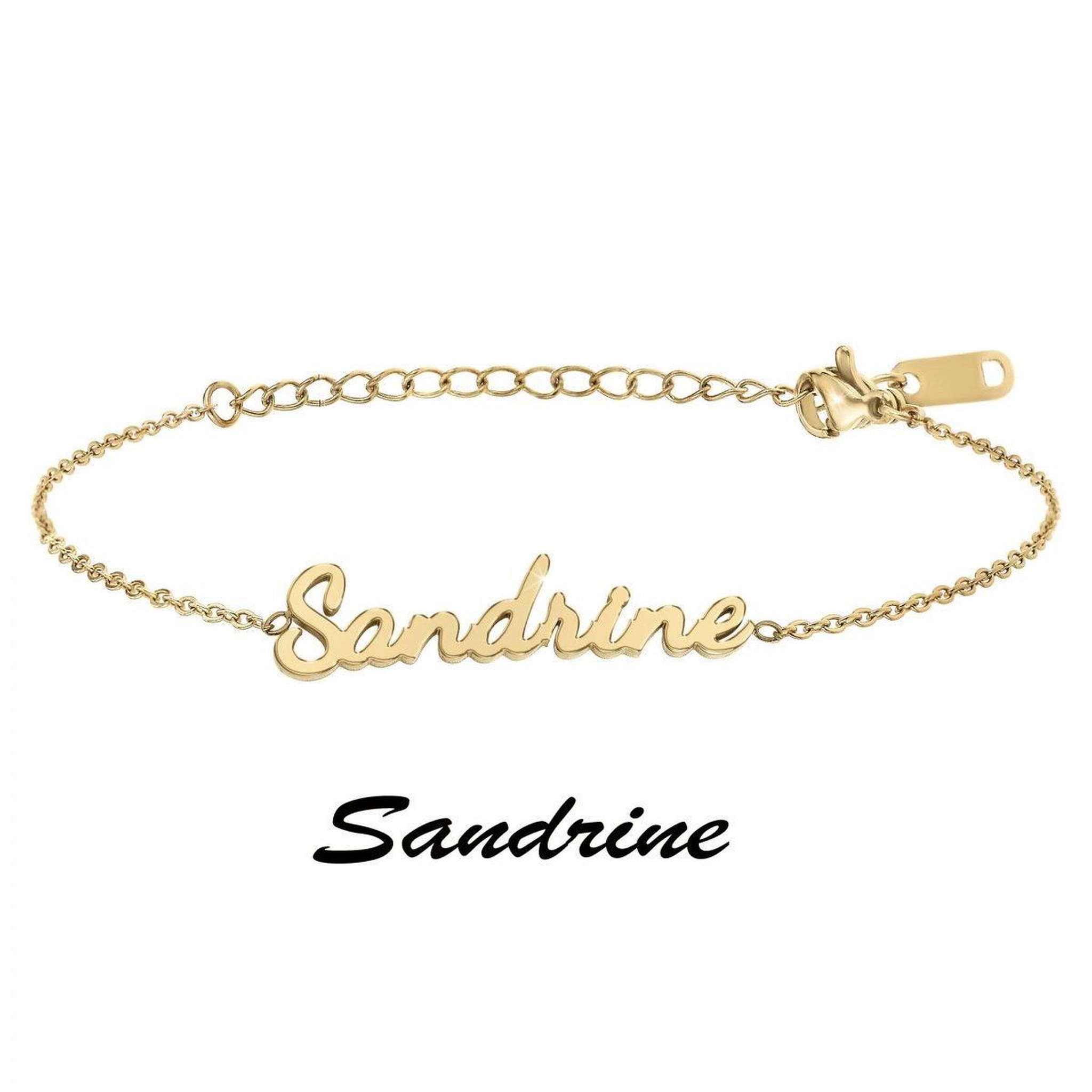 Voir la diapositive 3 : SC CRYSTAL Sandrine - Bracelet prénom