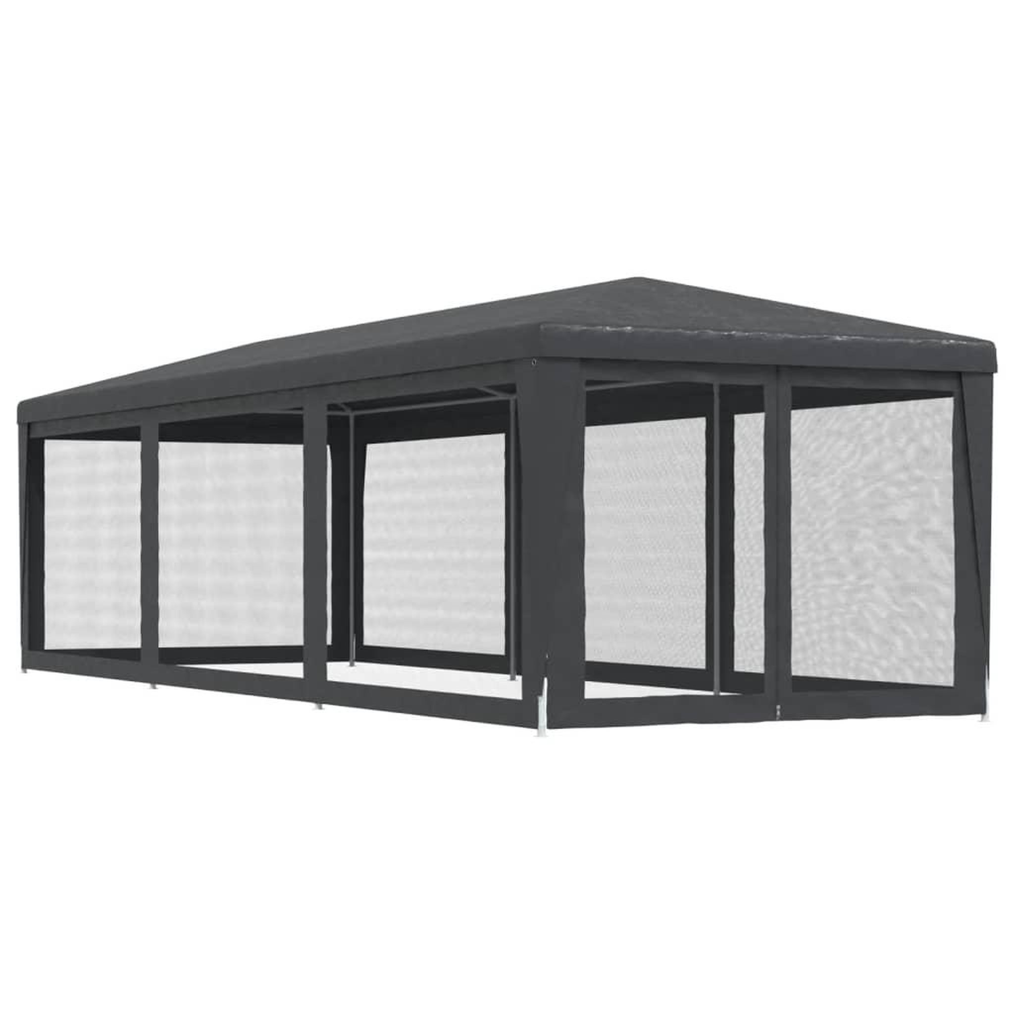Voir la diapositive 5 : VIDAXL Tente de fete avec 8 parois laterales en maille Anthracite 3x9m