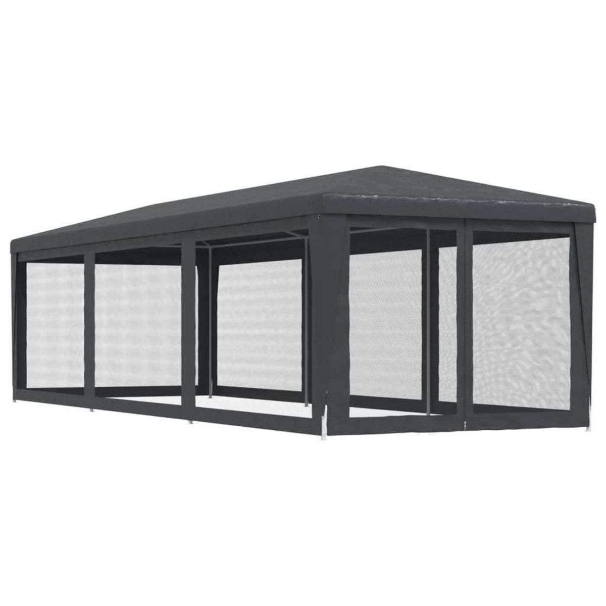 VIDAXL Tente de fete avec 8 parois laterales en maille Anthracite 3x9m
