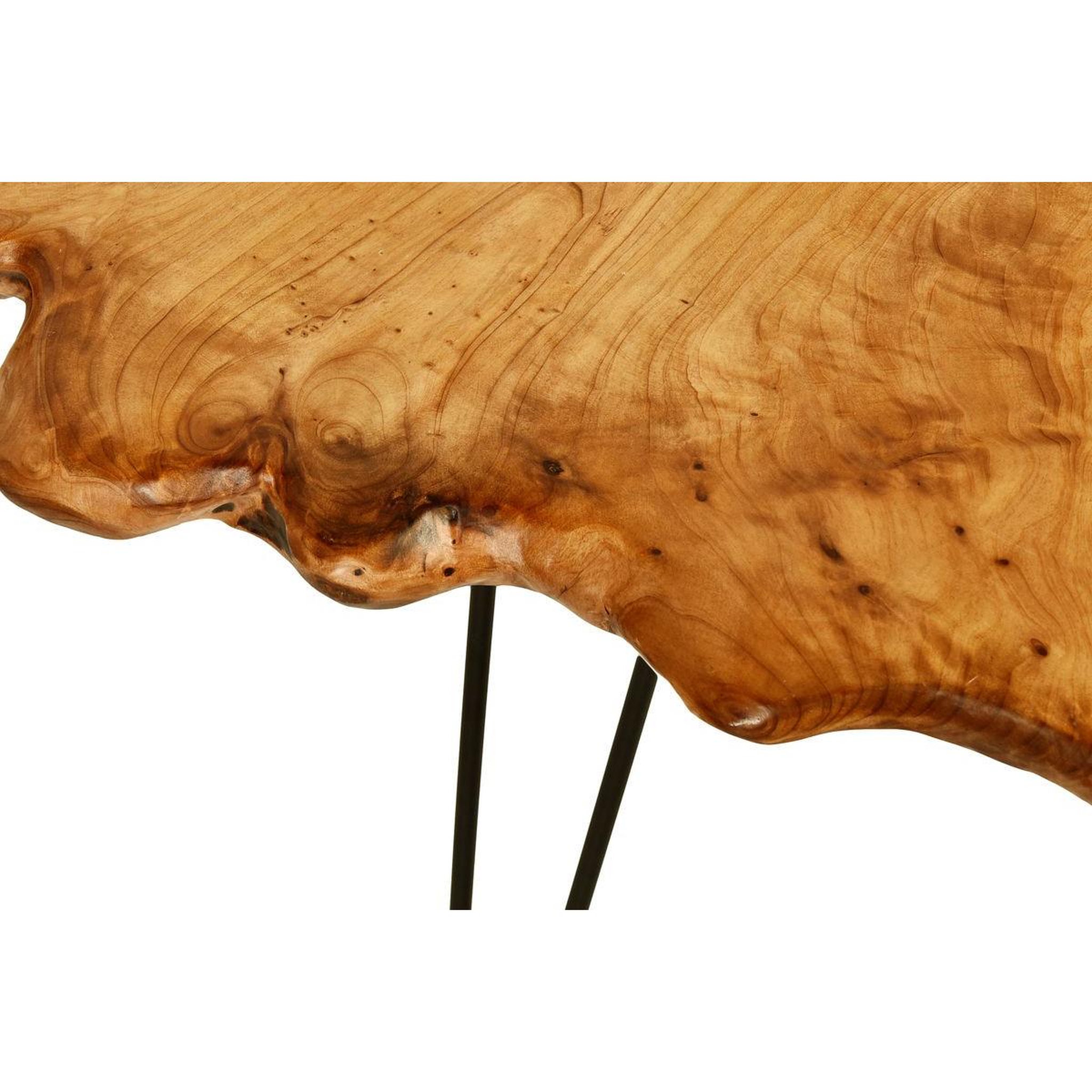 Voir la diapositive 2 : Paris Prix Table d'appoint en bois  woody 410  60cm naturel