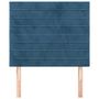Voir la diapositive 3 : VIDAXL Tetes de lit 2 pcs Bleu fonce 100x5x78/88 cm Velours