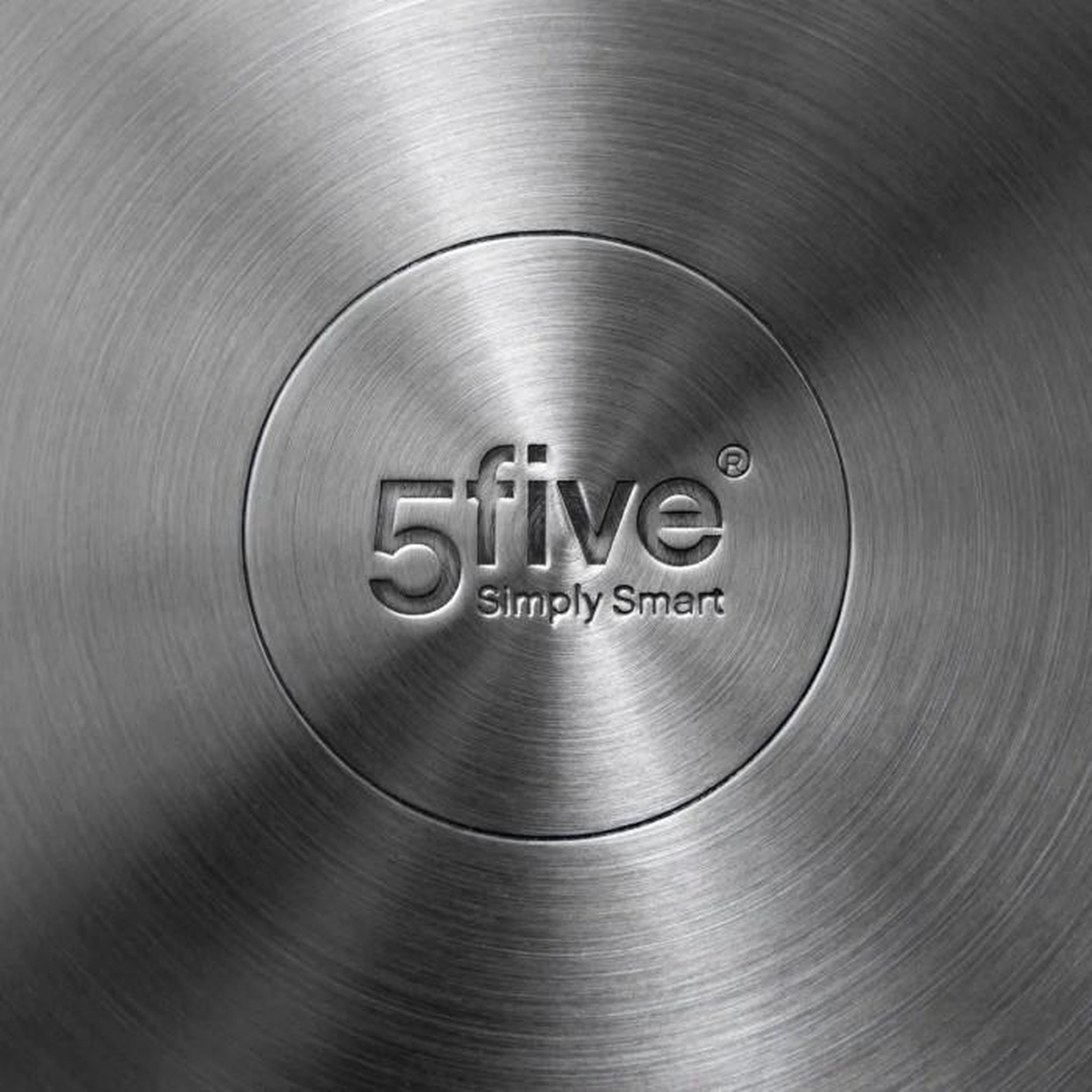 Voir la diapositive 3 : FIVE Poêle en Inox  Résilience  24cm Gris
