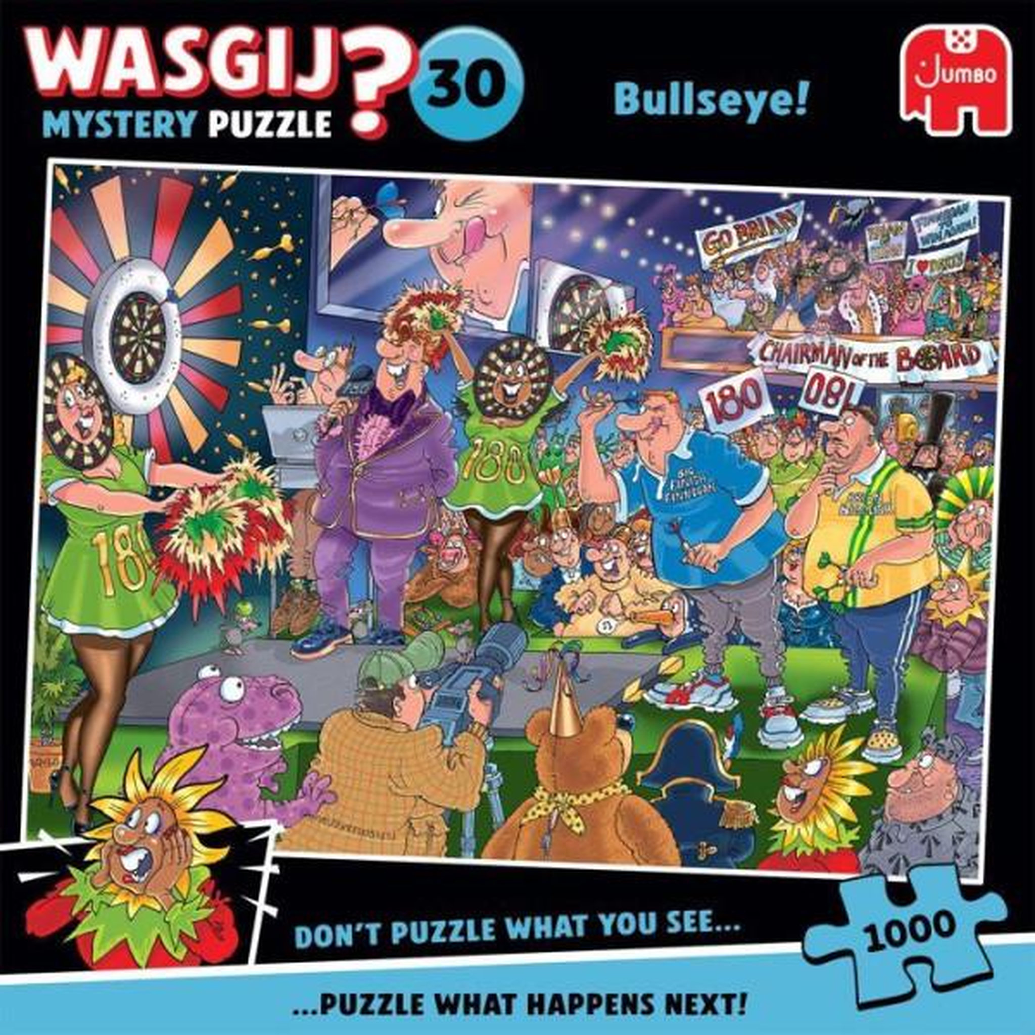 Voir la diapositive 3 : Jumbo Puzzle - jumbo - wasgij mystery 30 - en plein dans le mille ! - 1000 pièces - dès 12 ans