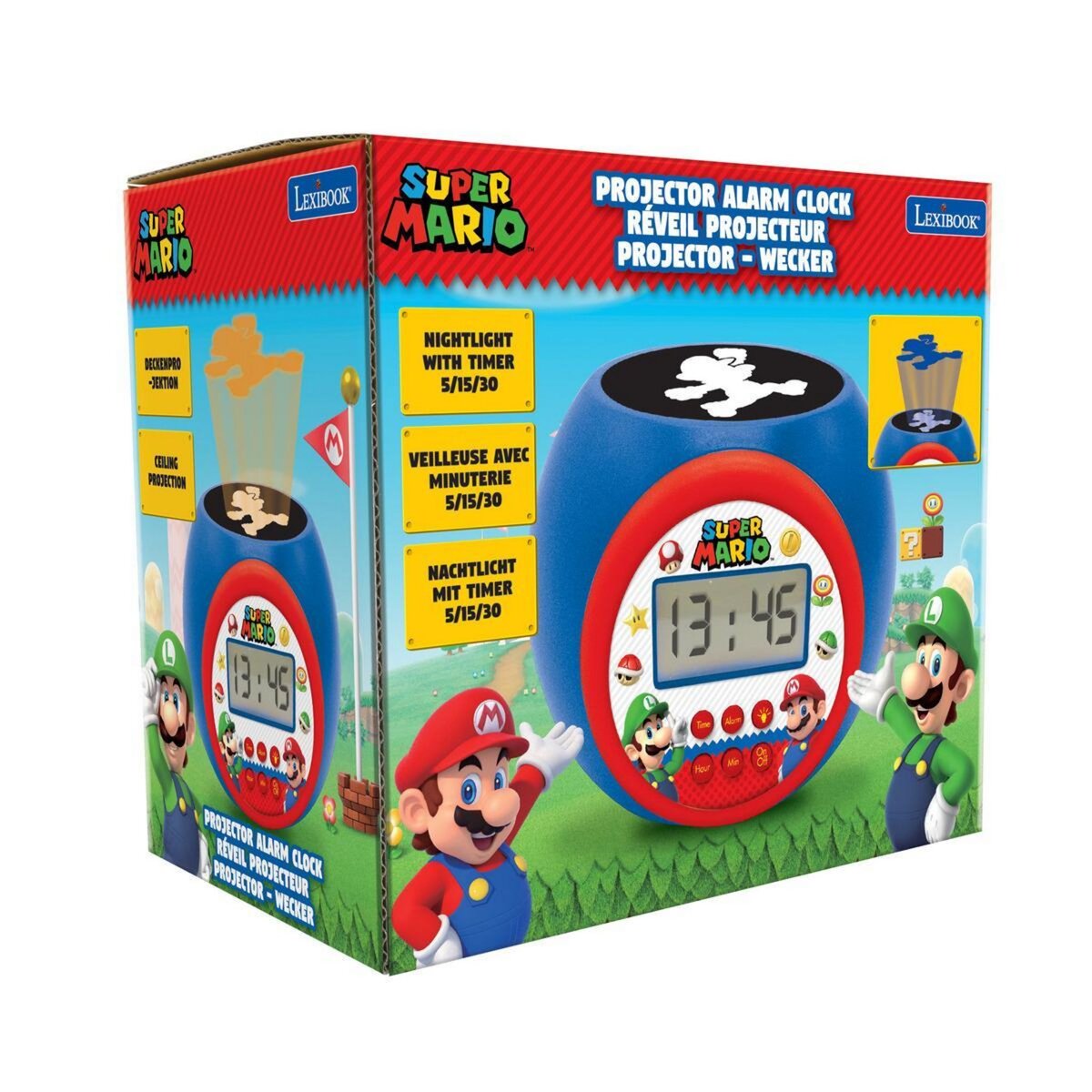 Lexibook Réveil projecteur Super Mario