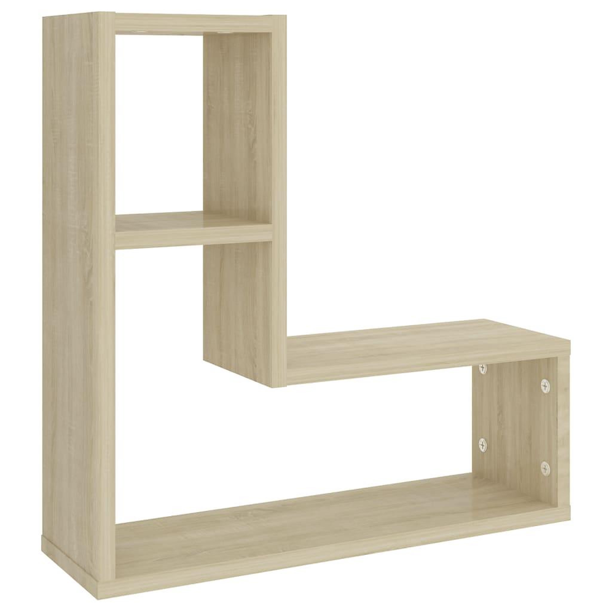 Voir la diapositive 4 : VIDAXL Etageres murales 2pcs chene sonoma 50x15x50cm bois d'ingenierie