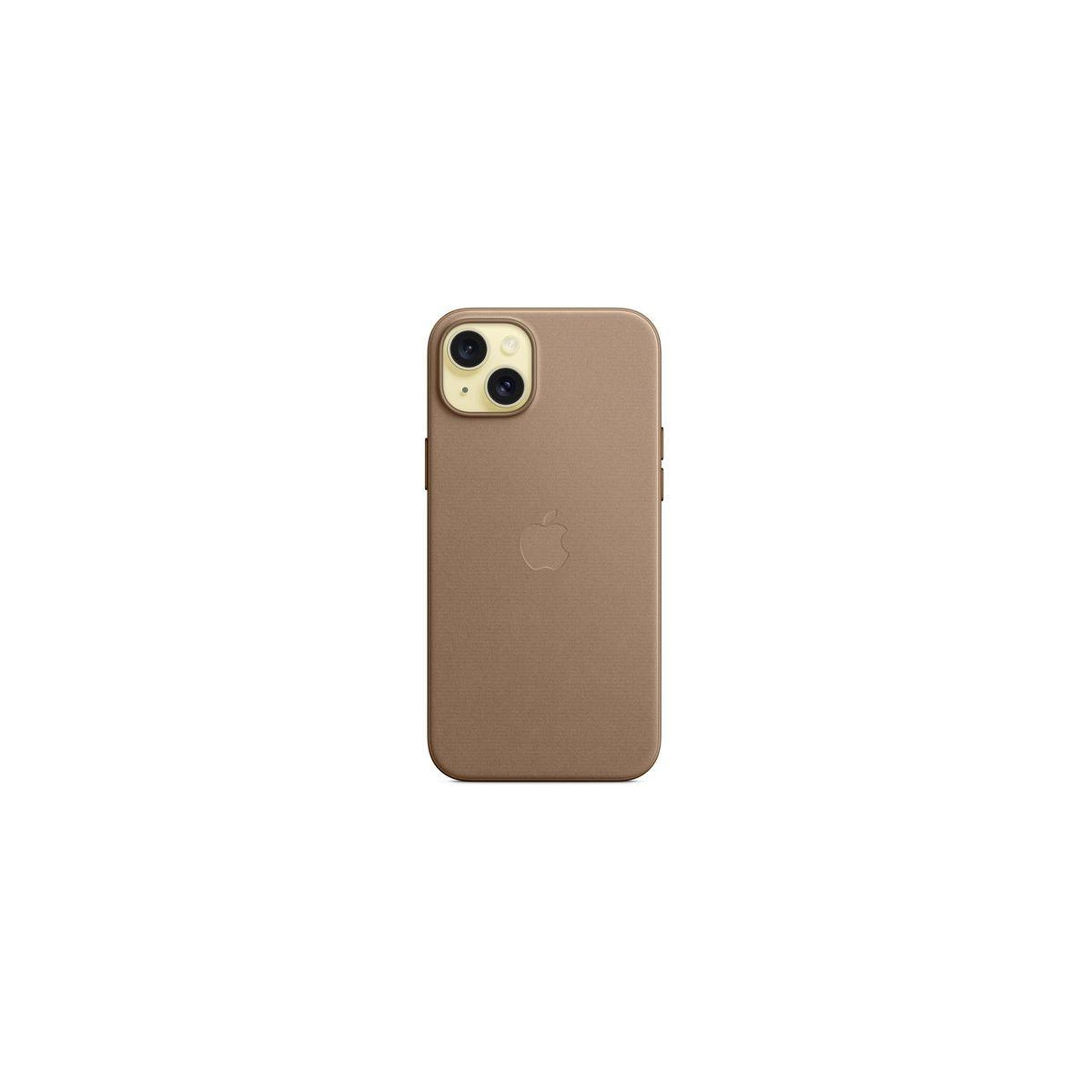 Voir la diapositive 3 : APPLE Coque iPhone 15 Plus MagSafe tissage fin Taupe