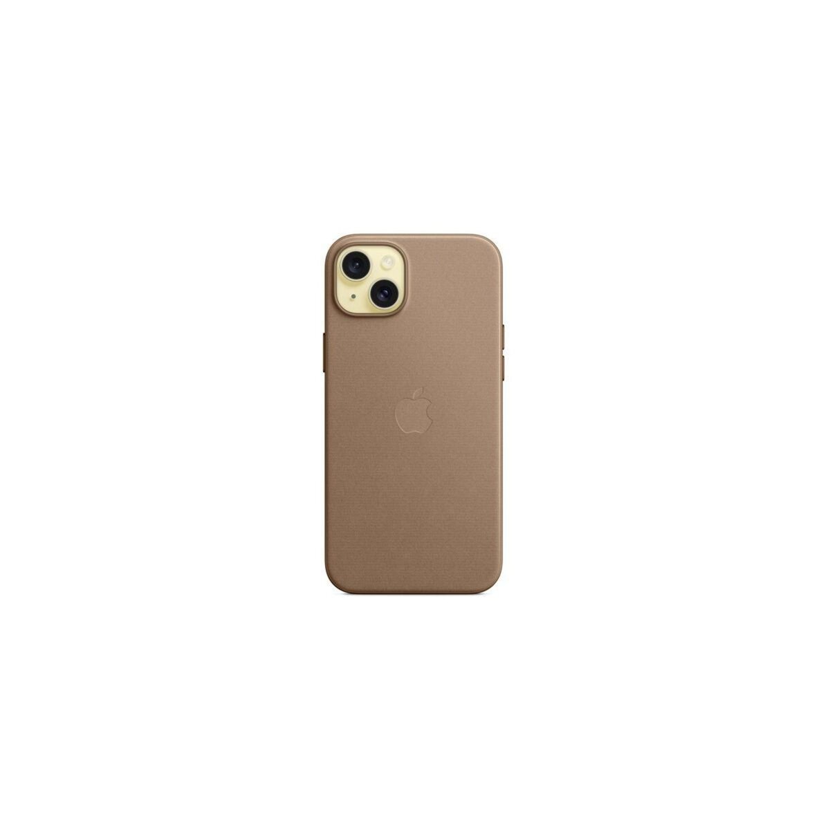 APPLE Coque iPhone 15 Plus MagSafe tissage fin Taupe