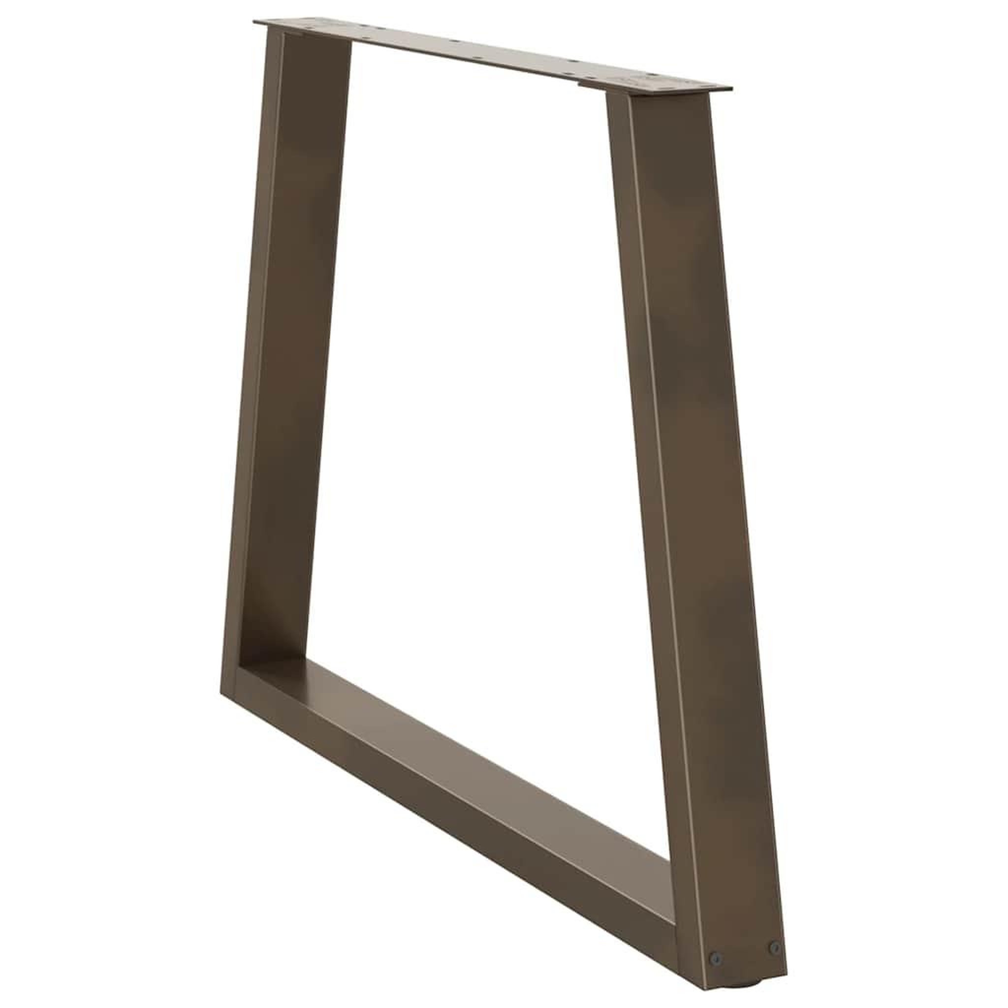 Voir la diapositive 4 : VIDAXL Pieds de table a manger forme de V 2 pcs 100x(72-73,3) cm acier