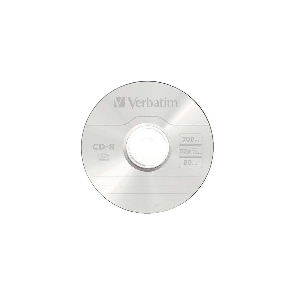 Verbatim CD-R vierge Verbatim DataLifePlus - Pack de 50 - 700 Mo - Vitesse 52x