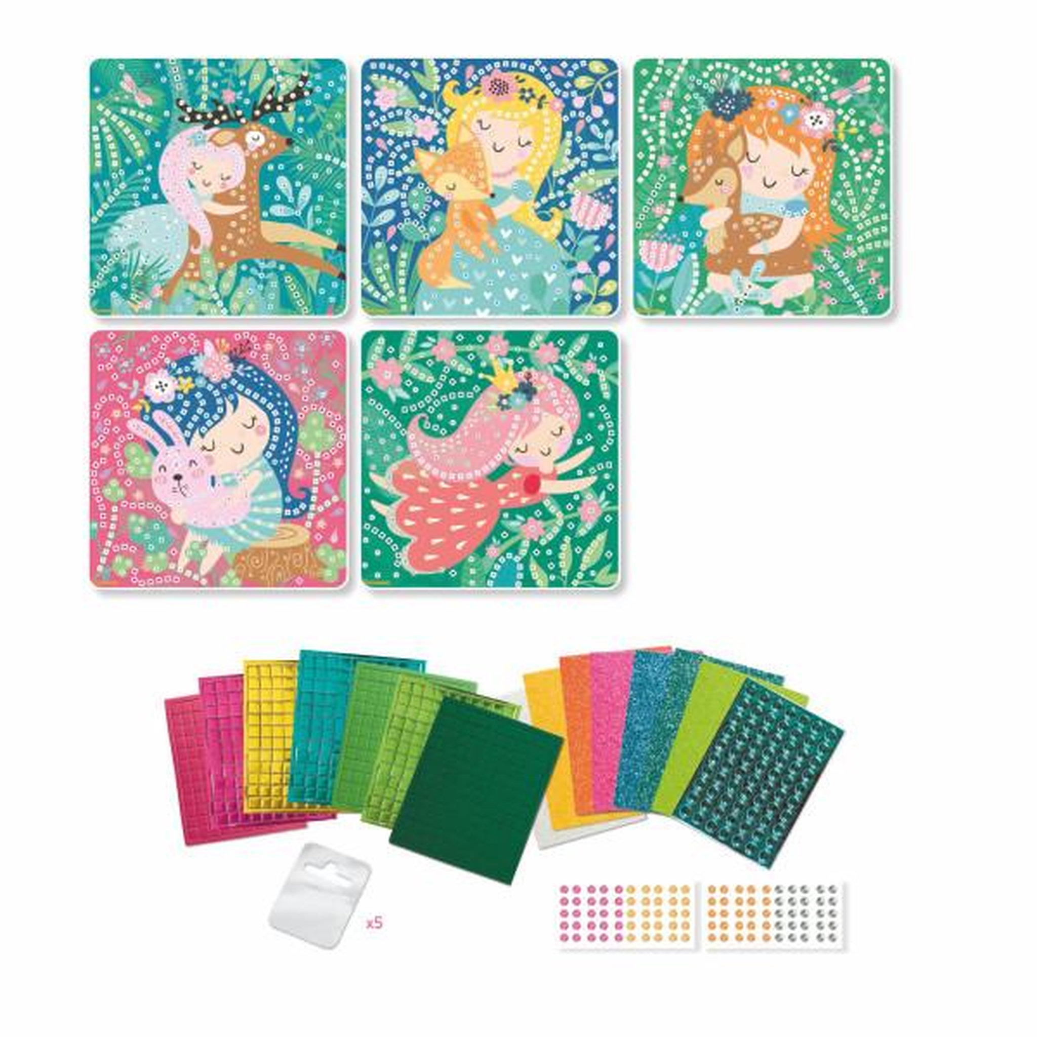 Voir la diapositive 3 : SYCOMORE Mosaiques - SYCOMORE - Stick'N Fun - Princesses des bois - Des 5 ans