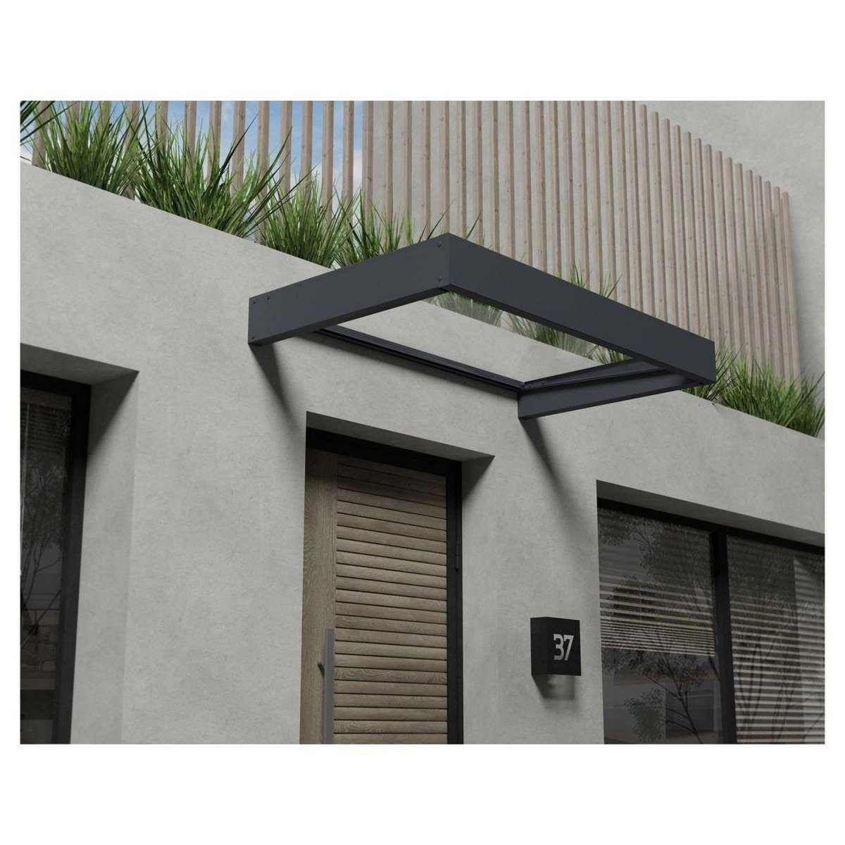 Canopia by PALRAM Marquise 95 x 160 cm Anthracite - SOPHIA 1600