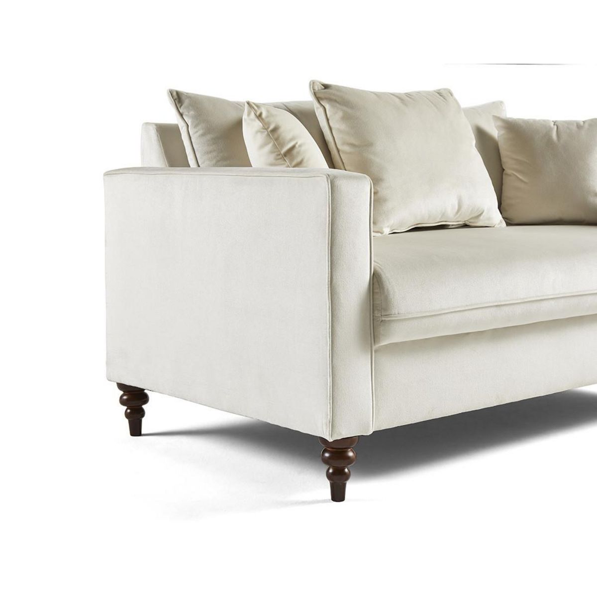 BEST MOBILIER Flamingo - canapé droit 2 places en velours