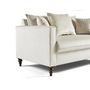 Voir la diapositive 5 : BEST MOBILIER Flamingo - canapé droit 2 places en velours
