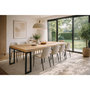 Voir la diapositive 3 : CONCEPT USINE Table console extensible 8-10 personnes effet bois 235cm VELLA