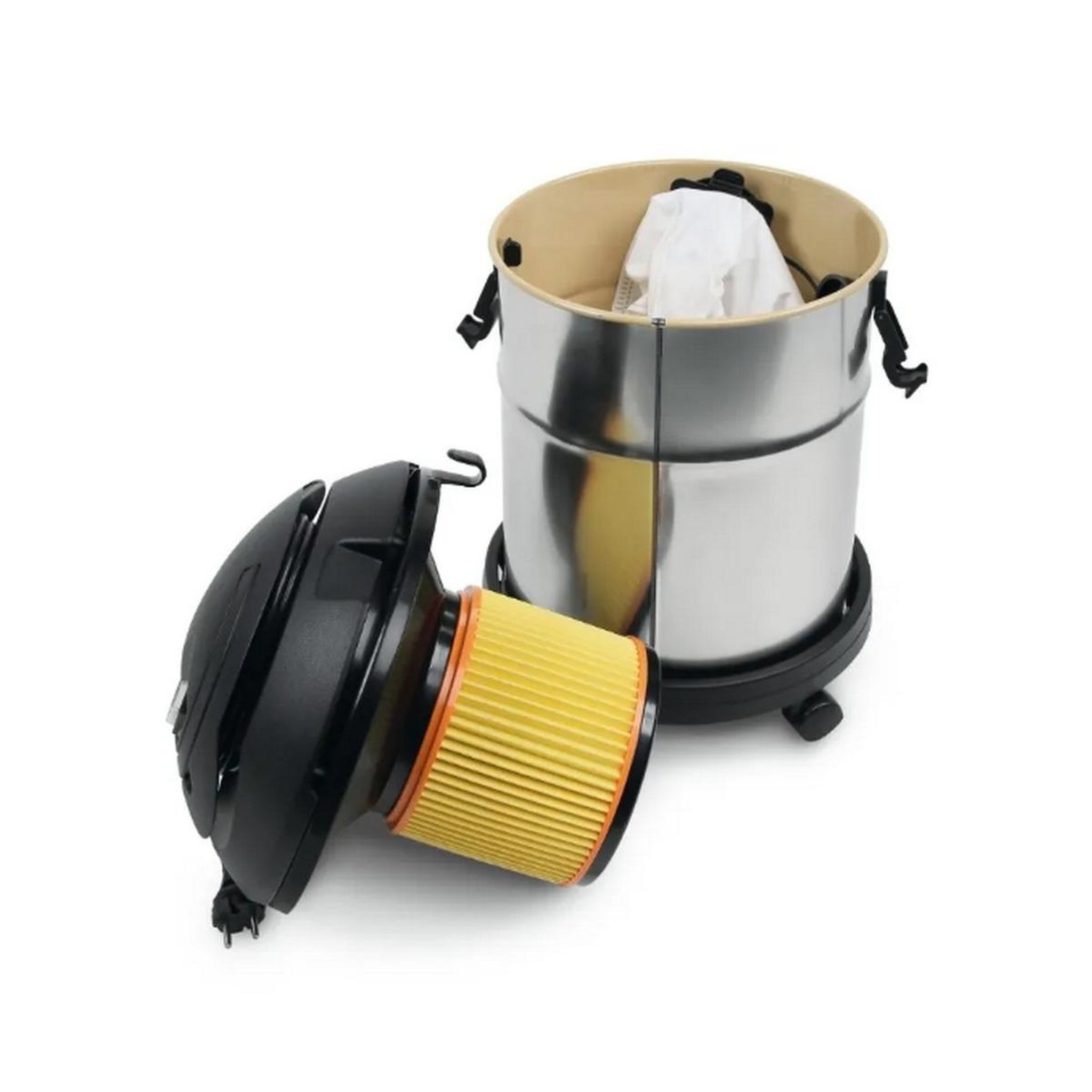 Voir la diapositive 2 : Beta Aspirateur cuve eau et poussière 20l 1200w inox - 689016