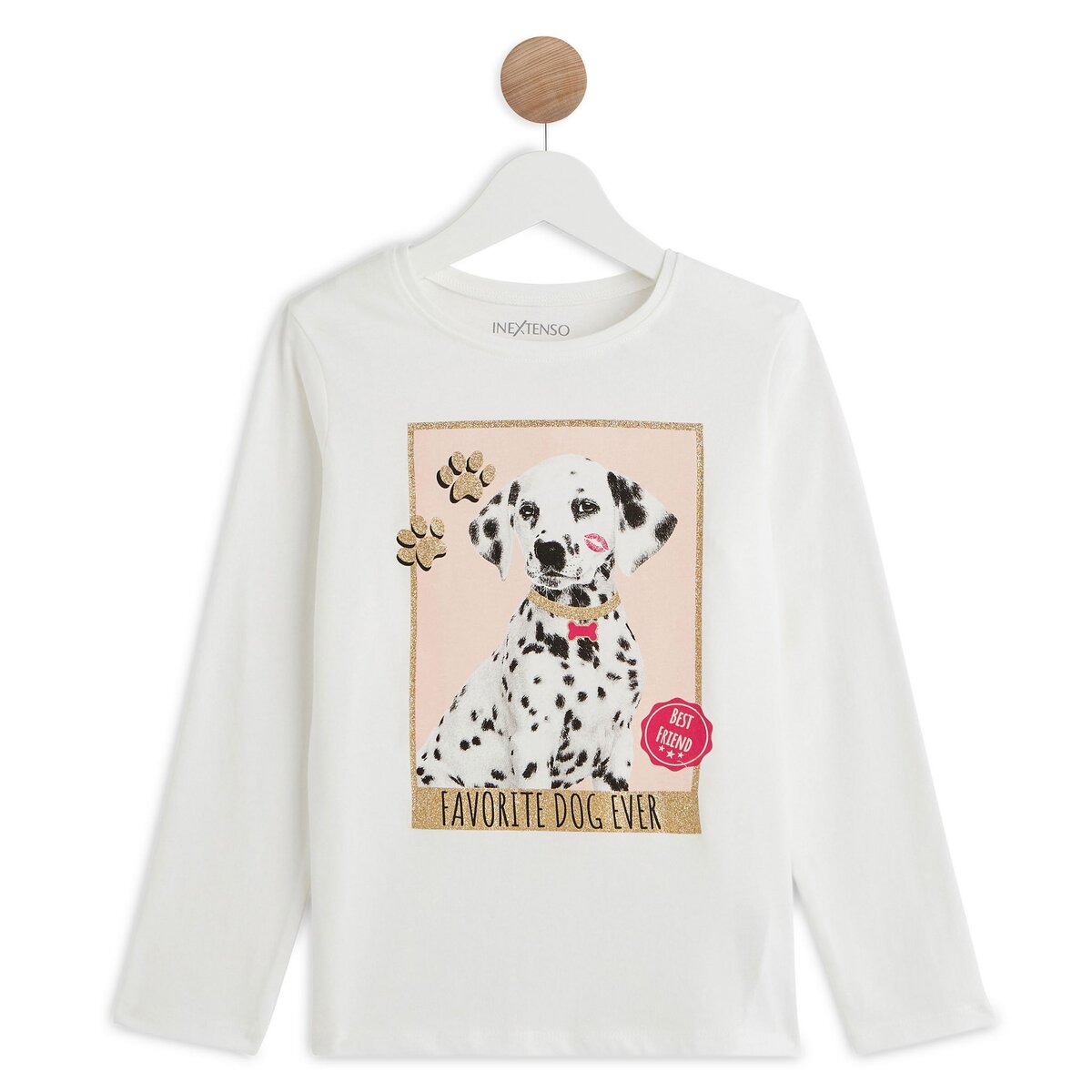 IN EXTENSO T-shirt manches longues dalmatien fille