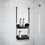 Voir la diapositive 5 : Paris Prix Serviteur de Douche 2 Paniers  Vesper  69cm Noir