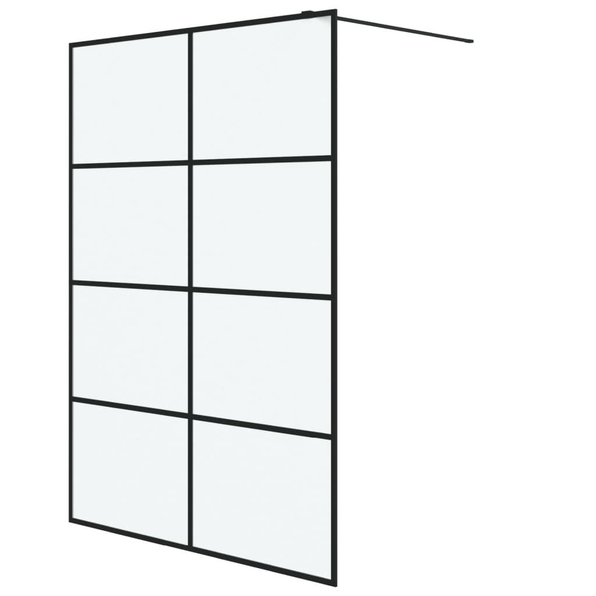 Voir la diapositive 2 : VIDAXL Paroi de douche Noir 140x195 cm Verre ESG depoli