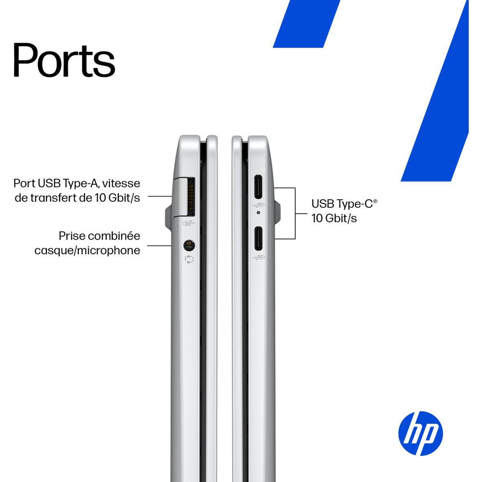 Voir la diapositive 3 : HP Ordinateur portable omnibook 5 16-bf0005nf 16 pouces oled snapdragon x 16 go ram lpddr5x ssd 512 go copilot+pc