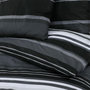 Voir la diapositive 5 : VIDAXL Ensemble de housse de couette noir et blanc 140x200 cm Coton