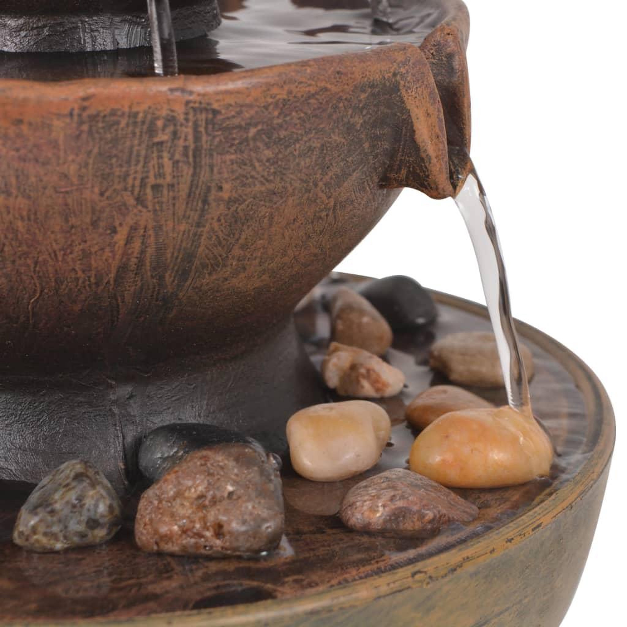 Voir la diapositive 4 : VIDAXL Fontaine d'interieur avec pompe Polyresine