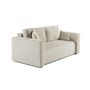 Voir la diapositive 3 : BEST MOBILIER Topaze - canapé droit 2 places - en velours côtelé