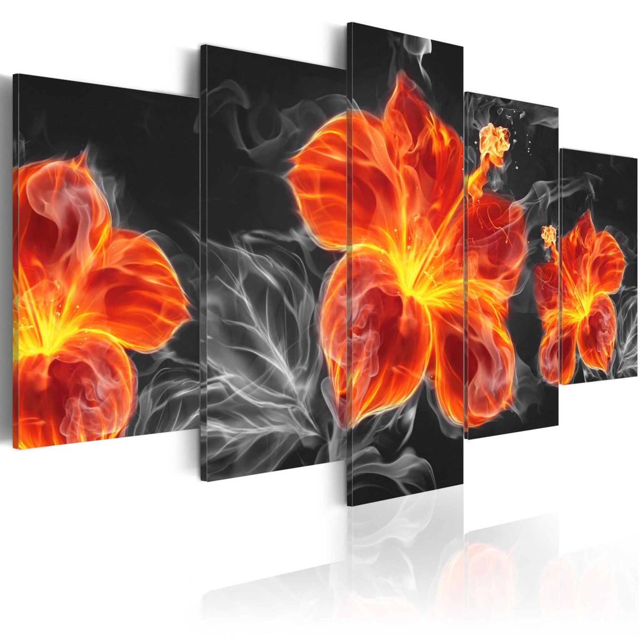 Paris Prix Tableau imprimé  fire lily. Coloris disponibles : Multicolore