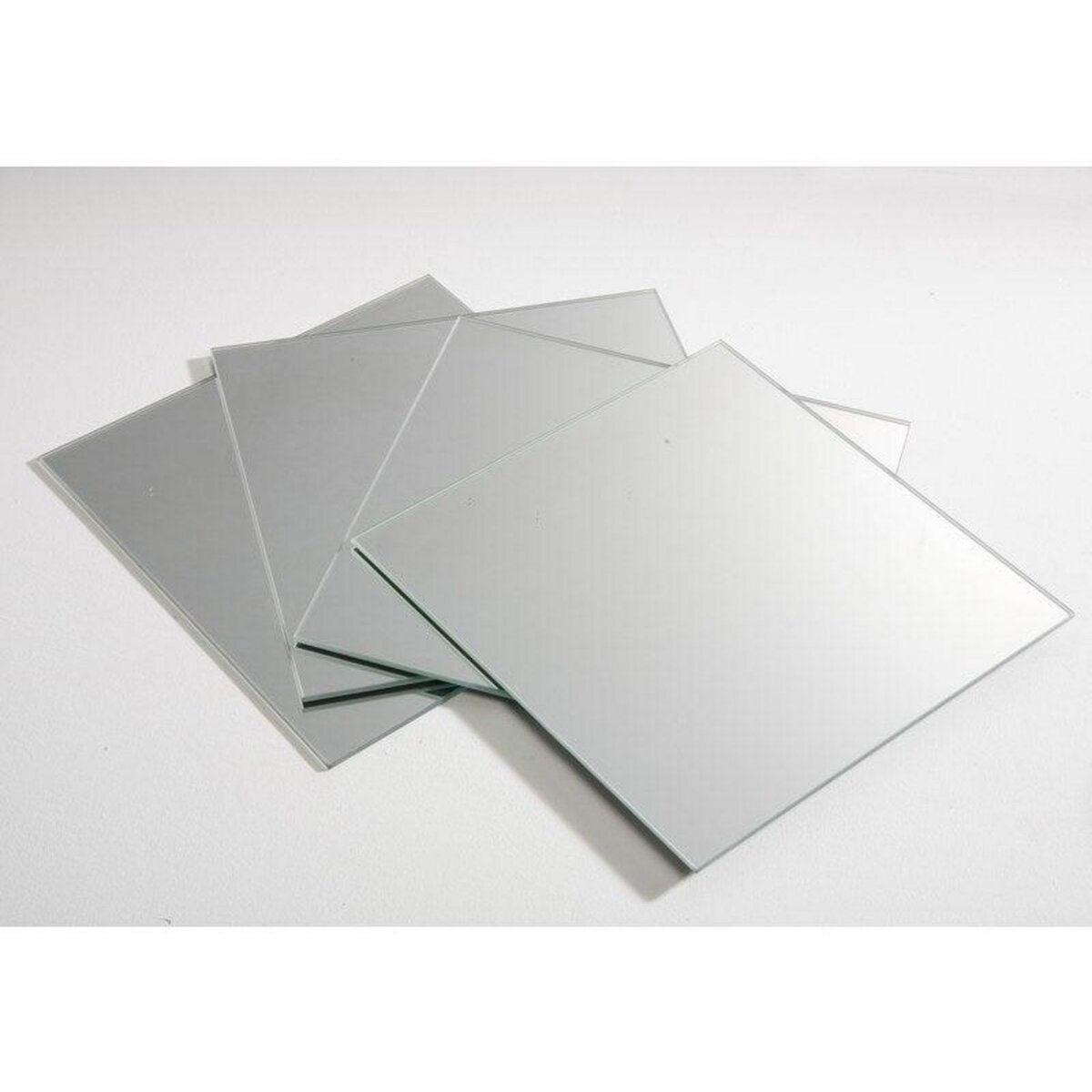 CENTRALE BRICO Set de 4 miroirs carrés 20 x 20 cm