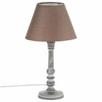 ATMOSPHERA Lampe à Poser en Bois  Leo  36cm Taupe