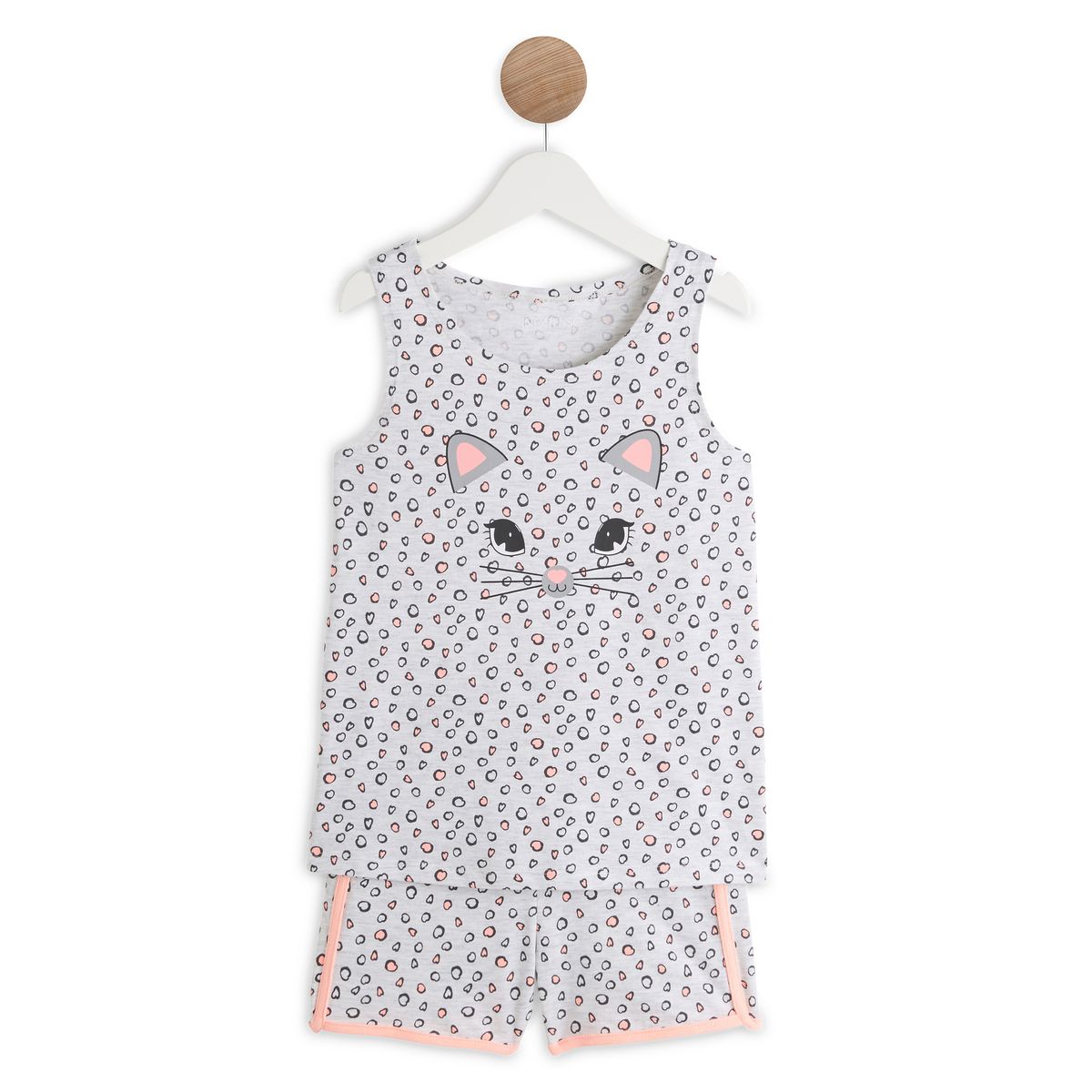 INEXTENSO Pyjashort débardeur panthère fille